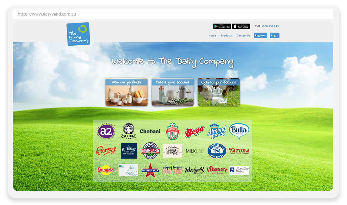 Ecommerce website for food and beverage